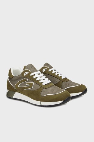 Alberto Guardiani - Alberto Guardiani Deri Süet Sneaker Erkek Ayakkabı AGM003525 HAKİ (1)