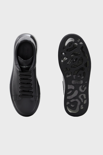 Alexander Mcqueen % 100 Deri Erkek Ayakkabı 604232WHX98 1000 SİYAH-SİYAH - 4