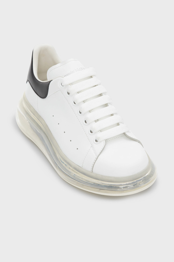 Alexander Mcqueen % 100 Deri Sneaker Erkek Ayakkabı 604232WHX98 9061 BEYAZ-SİYAH - 2