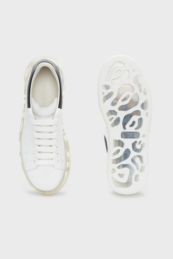 Alexander Mcqueen % 100 Deri Sneaker Erkek Ayakkabı 604232WHX98 9061 BEYAZ-SİYAH - 4