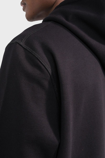 Alexander Mcqueen Baskılı % 100 Pamuk Kapüşonlu Oversize Erkek Sweat 688715QTZ81 0901 SİYAH - 4