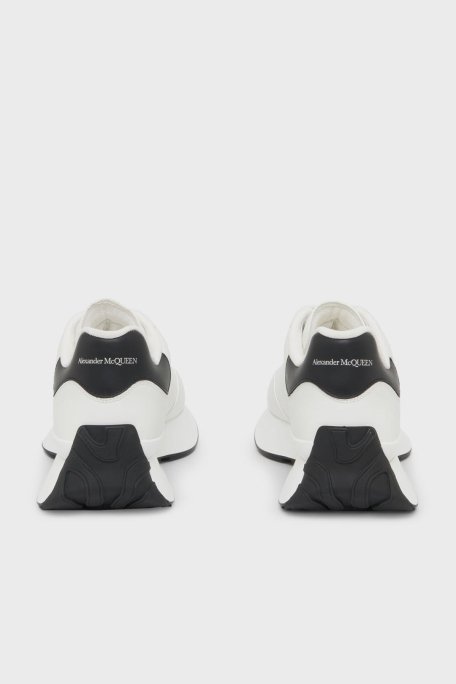 Alexander Mcqueen Hakiki Deri Sneaker Bayan Ayakkabı 782630WIDN5 9061 BEYAZ-SİYAH - 3