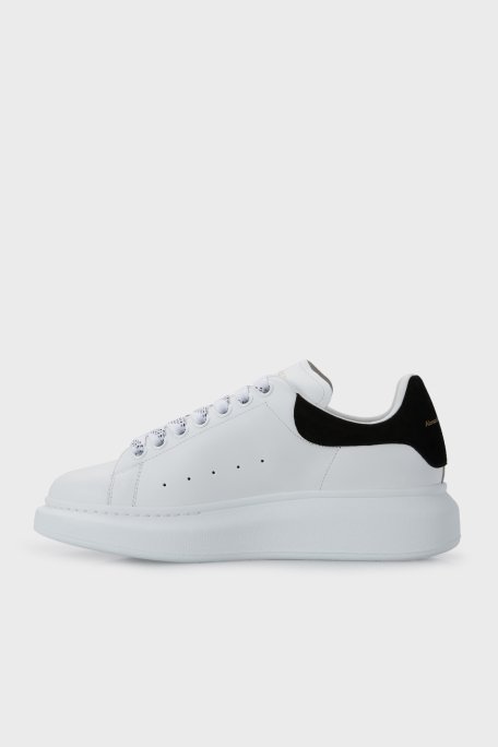 Alexander Mcqueen Logolu Hakiki Deri Sneaker Bayan Ayakkabı 553770WHGP7 9061 BEYAZ-SİYAH - 2