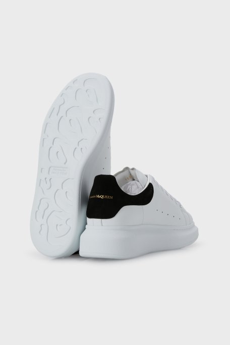 Alexander Mcqueen Logolu Hakiki Deri Sneaker Bayan Ayakkabı 553770WHGP7 9061 BEYAZ-SİYAH - 4