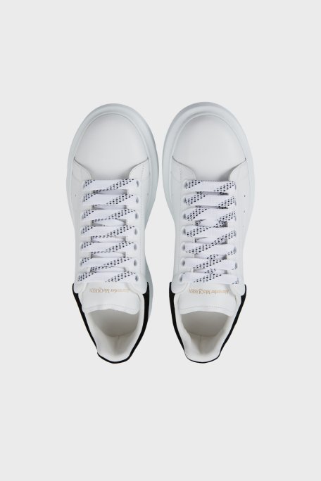 Alexander Mcqueen Logolu Hakiki Deri Sneaker Bayan Ayakkabı 553770WHGP7 9061 BEYAZ-SİYAH - 5
