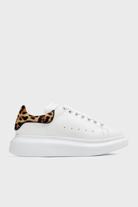 Mcqueen Logolu Hakiki Deri Sneaker Bayan Ayakkabı 718139WIFTI 9316 BEYAZ - 1