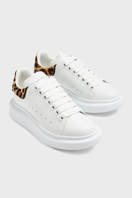 Mcqueen Logolu Hakiki Deri Sneaker Bayan Ayakkabı 718139WIFTI 9316 BEYAZ - 2