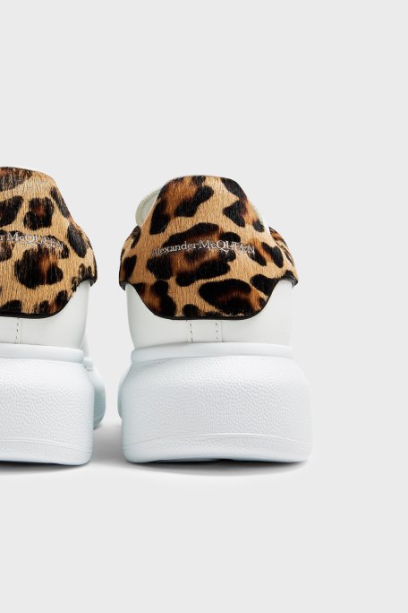 Mcqueen Logolu Hakiki Deri Sneaker Bayan Ayakkabı 718139WIFTI 9316 BEYAZ - 3