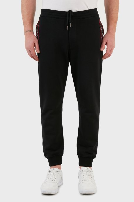 Mcqueen Pamuklu Cepli Jogger Erkek Pantolon 642664QRX75 0901 SİYAH - 2