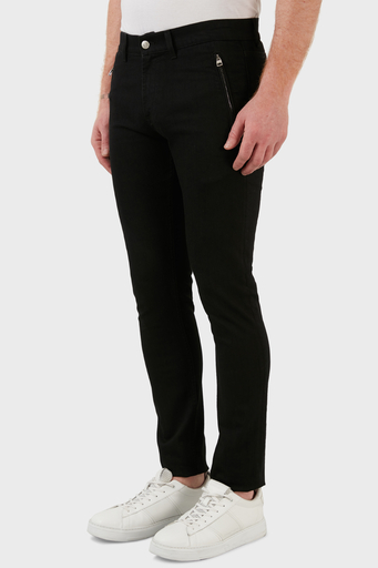 Alexander Mcqueen Pamuklu Slim Fit Normal Bel Dar Paça Jeans Erkek Kot Pantolon 677774QSY49 1000 SİYAH - 3