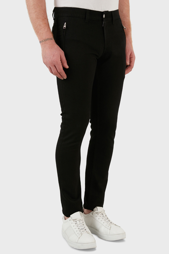 Alexander Mcqueen Pamuklu Slim Fit Normal Bel Dar Paça Jeans Erkek Kot Pantolon 677774QSY49 1000 SİYAH - 4