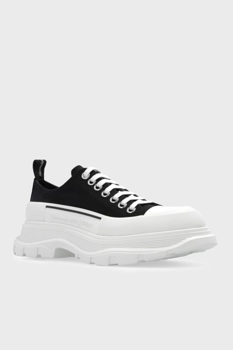 Alexander Mcqueen Sneaker Bayan Ayakkabı 697072 W4MV2 1070 SİYAH-BEYAZ - 3