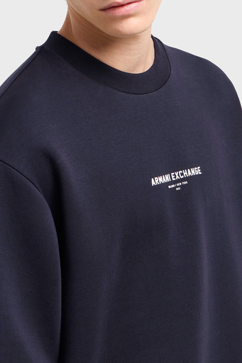 Armani Exchage % 100 Pamuk Regular Fit Bisiklet Yaka Erkek T Shirt XM000290 AF10818 UB101 LACİVERT - 3