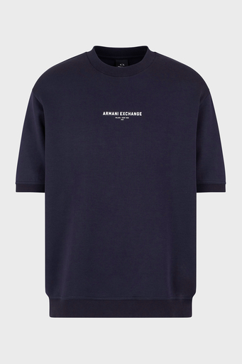 Armani Exchage % 100 Pamuk Regular Fit Bisiklet Yaka Erkek T Shirt XM000290 AF10818 UB101 LACİVERT - 5