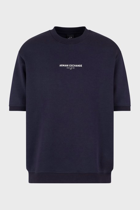 Armani Exchage % 100 Pamuk Regular Fit Bisiklet Yaka Erkek T Shirt XM000290 AF10818 UB101 LACİVERT - 5