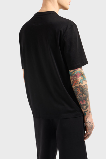 Armani Exchage % 100 Pamuk Regular Fit Bisiklet Yaka Logolu Erkek T Shirt XM000363 AF12308 UC001 SİYAH