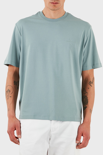 Armani Exchage % 100 Pamuk Regular Fit Logolu Erkek T Shirt XM000763 AF12308 U9212 AÇIK MAVİ - 5