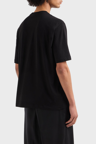 Armani Exchange - Armani Exchage % 100 Pamuk Regular Fit Logolu Erkek T Shirt XM000763 AF12308 UC001 SİYAH (1)