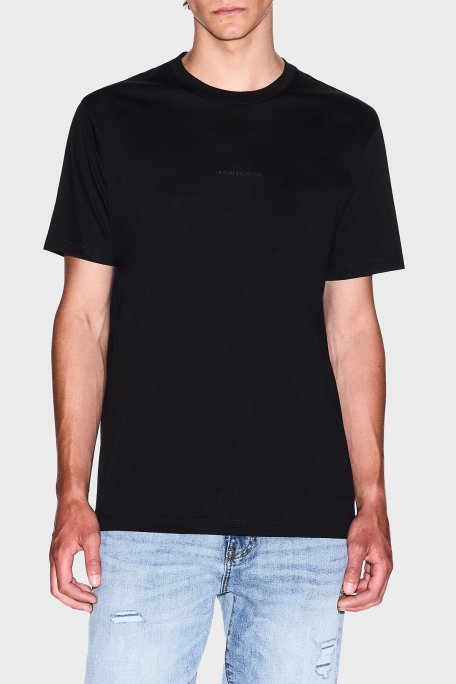 Armani Exchage % 100 Pamuk Regular Fit Sıfır Yaka Erkek T Shirt XM000533 AF10364 UC001 SİYAH - 1