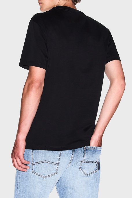 Armani Exchage % 100 Pamuk Regular Fit Sıfır Yaka Erkek T Shirt XM000533 AF10364 UC001 SİYAH - 3