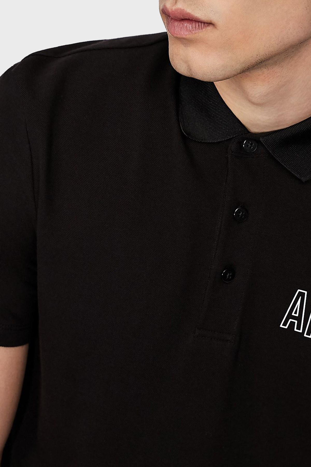 Armani Exchage % 100 Pamuk Regular Fit T Shirt Erkek Polo 6KZFFB ZJ4VZ 1200 SİYAH