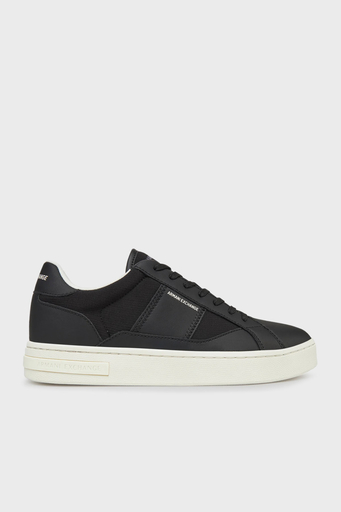 Armani Exchage Logo Baskılı Kalın Taban Sneaker Erkek Ayakkabı XUX241 XV911 K001 SİYAH - 1