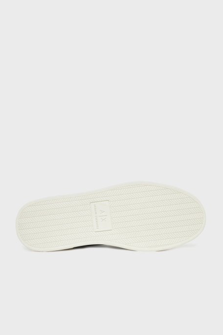 Armani Exchage Logo Baskılı Kalın Taban Sneaker Erkek Ayakkabı XUX241 XV911 K001 SİYAH - 12