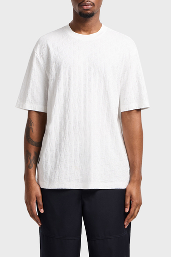 Armani Exchage Logo Baskılı Regular Fit Pamuklu Bisiklet Yaka Erkek T Shirt XM000268 AF10337 U0009 BEYAZ - 1