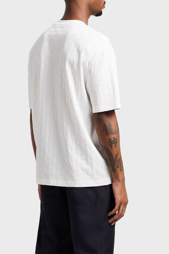 Armani Exchage Logo Baskılı Regular Fit Pamuklu Bisiklet Yaka Erkek T Shirt XM000268 AF10337 U0009 BEYAZ - 2