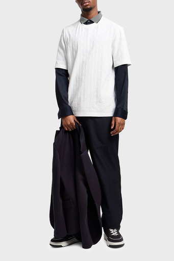 Armani Exchage Logo Baskılı Regular Fit Pamuklu Bisiklet Yaka Erkek T Shirt XM000268 AF10337 U0009 BEYAZ - 3
