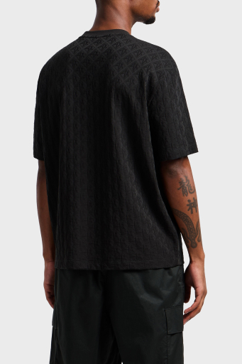 Armani Exchage Logo Baskılı Regular Fit Pamuklu Bisiklet Yaka Erkek T Shirt XM000268 AF10337 UB001 SİYAH - 2