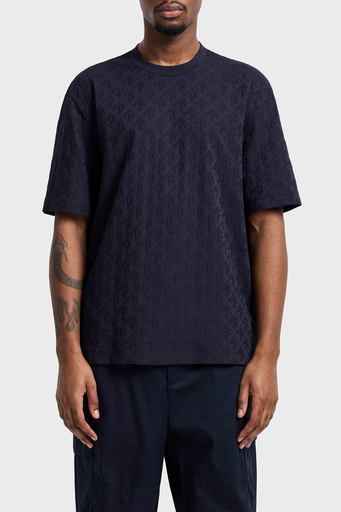 Armani Exchage Logo Baskılı Regular Fit Pamuklu Bisiklet Yaka Erkek T Shirt XM000268 AF10337 UB101 LACİVERT - 1