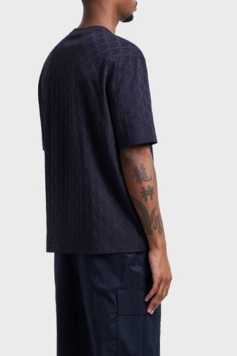 Armani Exchage Logo Baskılı Regular Fit Pamuklu Bisiklet Yaka Erkek T Shirt XM000268 AF10337 UB101 LACİVERT - 7