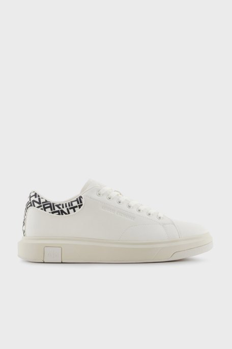 Armani Exchage Logo Detaylı Sneaker Erkek Ayakkabı XUX123 XV761 N480 BEYAZ-SİYAH - 6