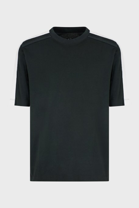 Armani Exchage Logolu % 100 Pamuk Regular Fit Bisiklet Yaka Erkek T Shirt XM000322 AF10361 UB001 KOYU YEŞİL - 10