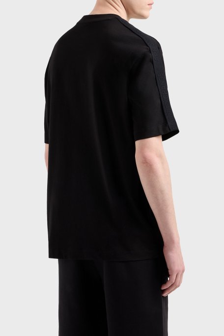 Armani Exchage Logolu % 100 Pamuk Regular Fit Bisiklet Yaka Erkek T Shirt XM000322 AF10361 UC001 SİYAH - 3