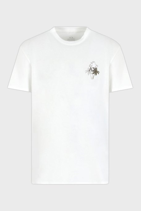 Armani Exchage Logolu % 100 Pamuk Regular Fit Erkek T Shirt XM000572 AF10334 U0009 BEYAZ - 10