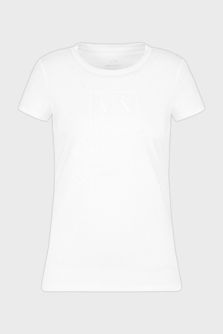 Armani Exchage Logolu % 100 Pamuk Slim Fit Bisiklet Yaka Bayan T Shirt XW000530 AF10359 U0002 BEYAZ - 10