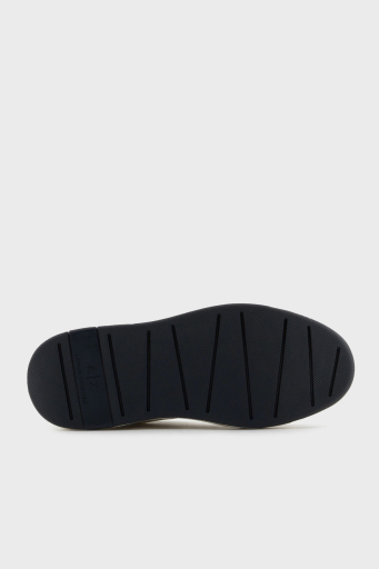 Armani Exchage Logolu File Detaylı Sneaker Erkek Ayakkabı XUX242 XV912 U385 LACİVERT-EKRU - 7