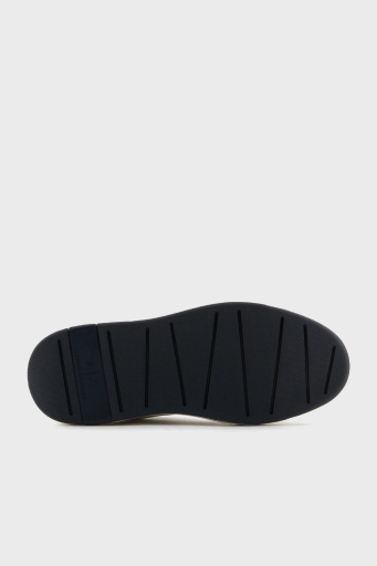 Armani Exchage Logolu File Detaylı Sneaker Erkek Ayakkabı XUX242 XV912 U389 EKRU-LACİVERT - 7
