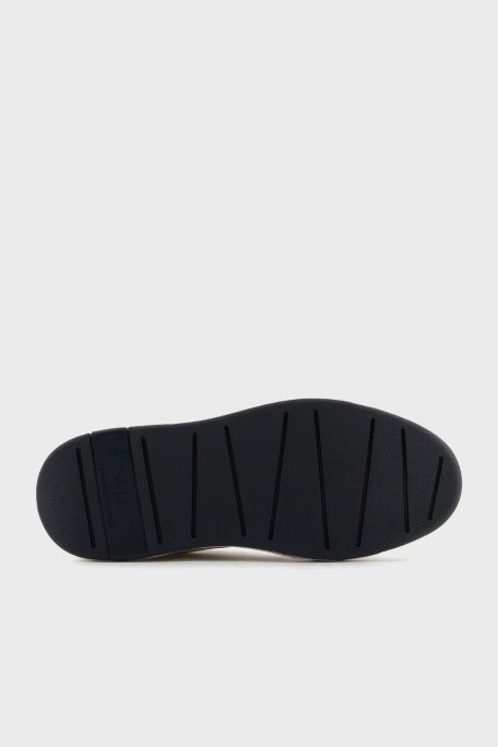 Armani Exchage Logolu File Detaylı Sneaker Erkek Ayakkabı XUX242 XV912 U389 EKRU-LACİVERT - 14