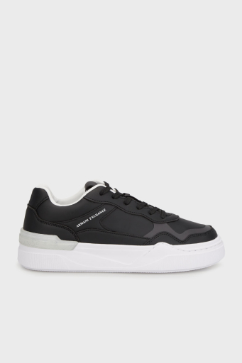 Armani Exchage Logolu Kalın Taban Sneaker Erkek Ayakkabı XUX219 XV857 K001 SİYAH - 1