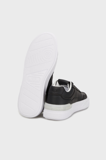Armani Exchage Logolu Kalın Taban Sneaker Erkek Ayakkabı XUX219 XV857 K001 SİYAH - 4