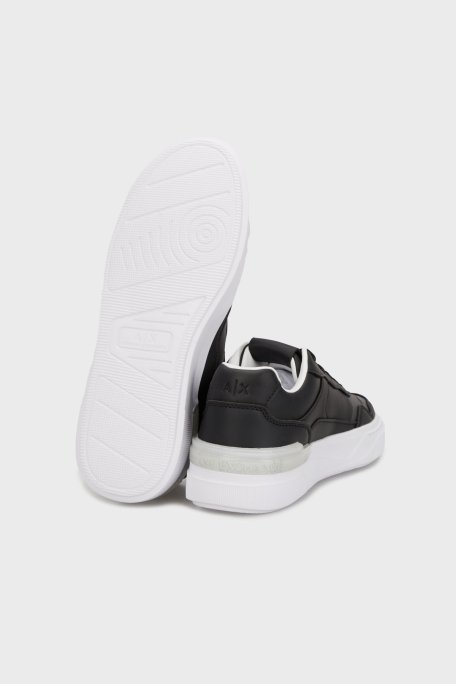Armani Exchage Logolu Kalın Taban Sneaker Erkek Ayakkabı XUX219 XV857 K001 SİYAH - 4