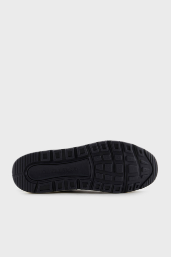 Armani Exchage Logolu Kalın Taban Sneaker Erkek Ayakkabı XUX239 XV909 U385 LACİVERT-EKRU - 6