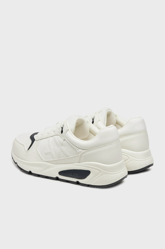 Armani Exchage Logolu Kalın Tabanlı Sneaker Erkek Ayakkabı XUX239 XV909 U384 BEYAZ - 4
