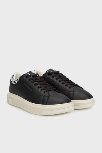 Armani Exchage Logolu Sneaker Erkek Ayakkabı XUX123 XV761 N814 SİYAH-BEYAZ - 3