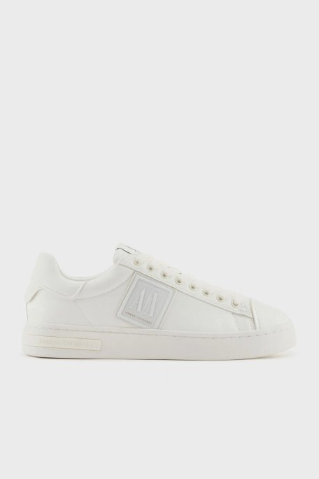 Armani Exchage Logolu Sneaker Erkek Ayakkabı XUX252 XV805 M801 EKRU - 1