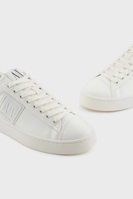 Armani Exchage Logolu Sneaker Erkek Ayakkabı XUX252 XV805 M801 EKRU - 4
