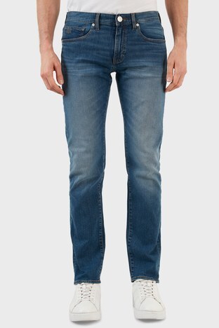 Armani Exchange - Armani Exchage Pamuklu Normal Bel Slim Fit J13 Jeans Erkek Kot Pantolon 6KZJ13 Z1P4Z 1500 MAVİ (1)